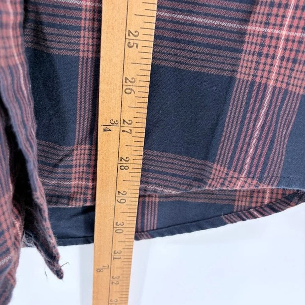 Wrangler Flannel Shirt Long Sleeve Button Up Mens 2XL red Plaid Western  Casual